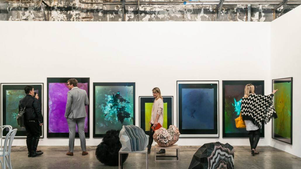 Installation view of the Hugo Michell Gallery Booth at Sydney Contemporary, 2017