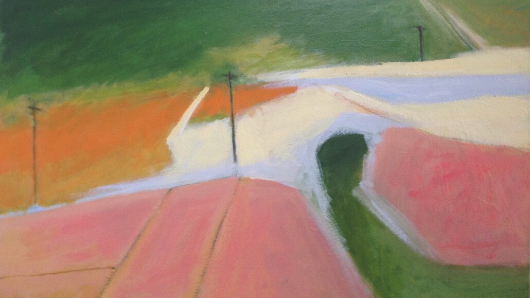 Mary Donnelly, Untitled Landscape. Oil and acrylic on canvas, 81 x 103cm.