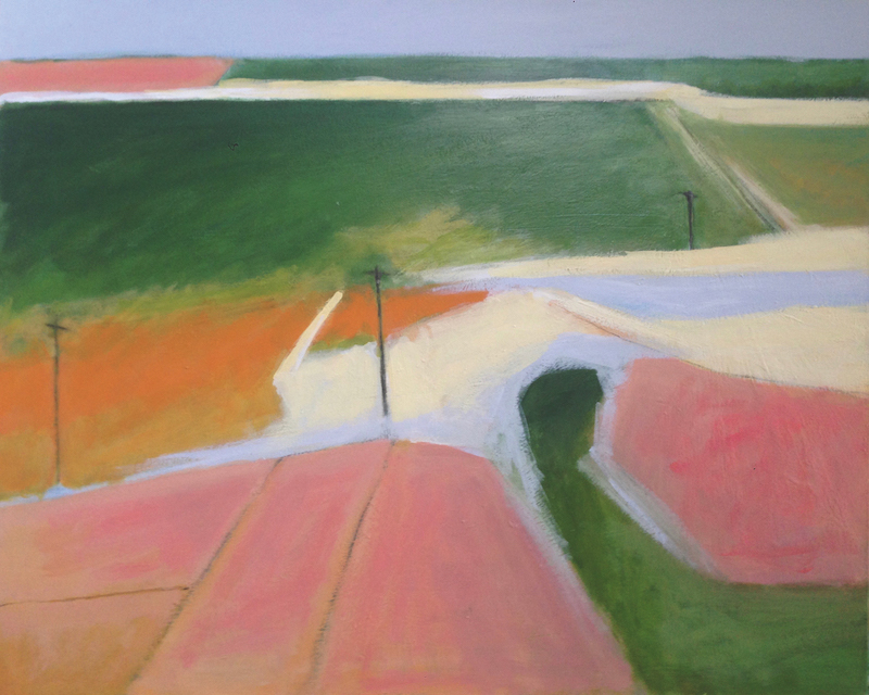 Mary Donnelly, Untitled Landscape. Oil and acrylic on canvas, 81 x 103cm. 
