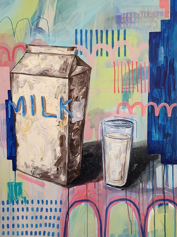 Got Milk, painting by Jacklyn Foster