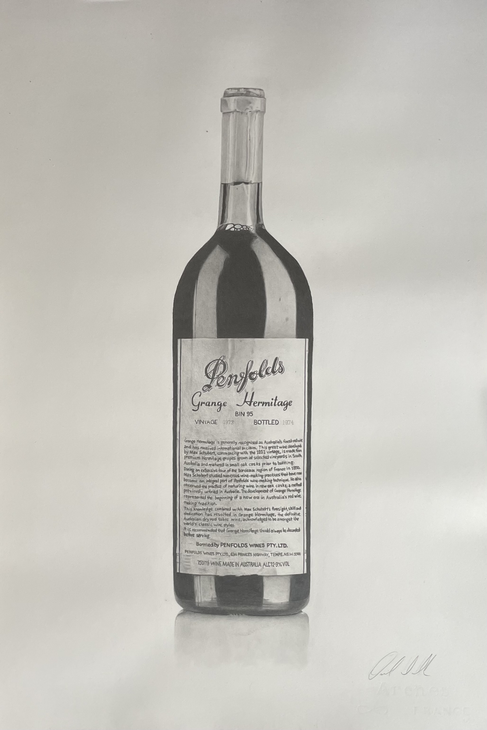 Penfolds, drawing by Daniel McMahon
