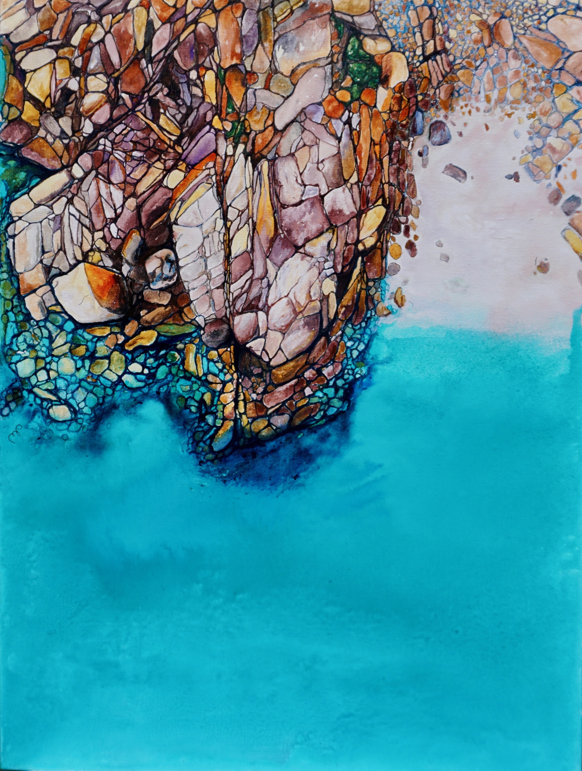 Castle Rock, acrylic on canvas by Mirella Prolongeau