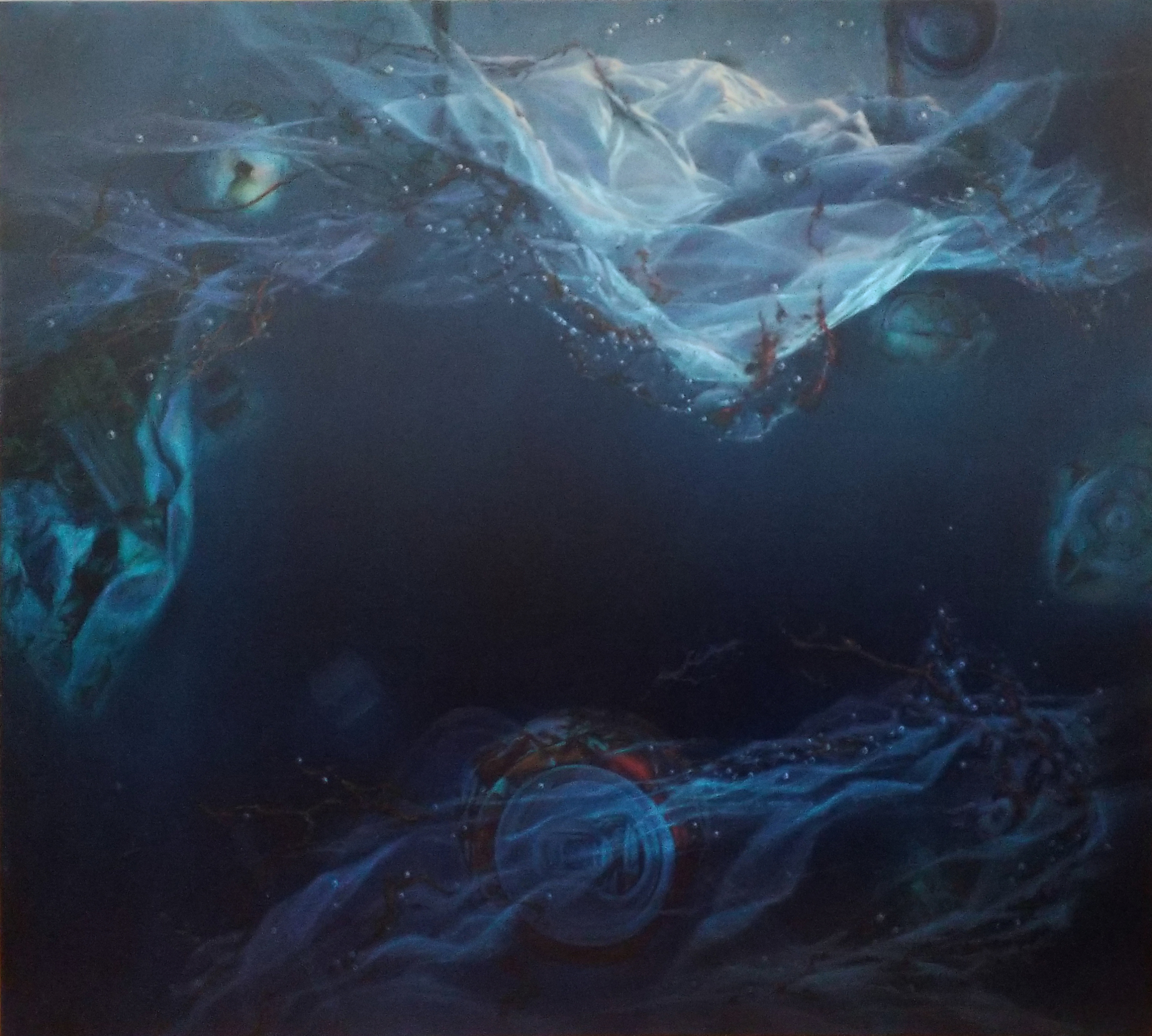 Deep Waters, painting by Louise Feneley