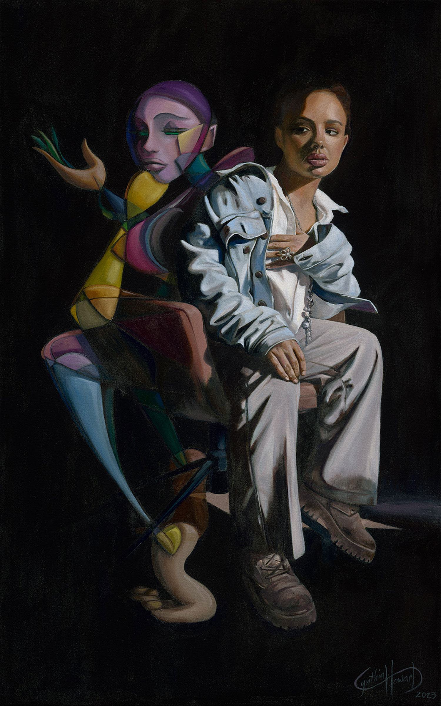Seeking Sisi, oil on canvas by Cynthia Howard