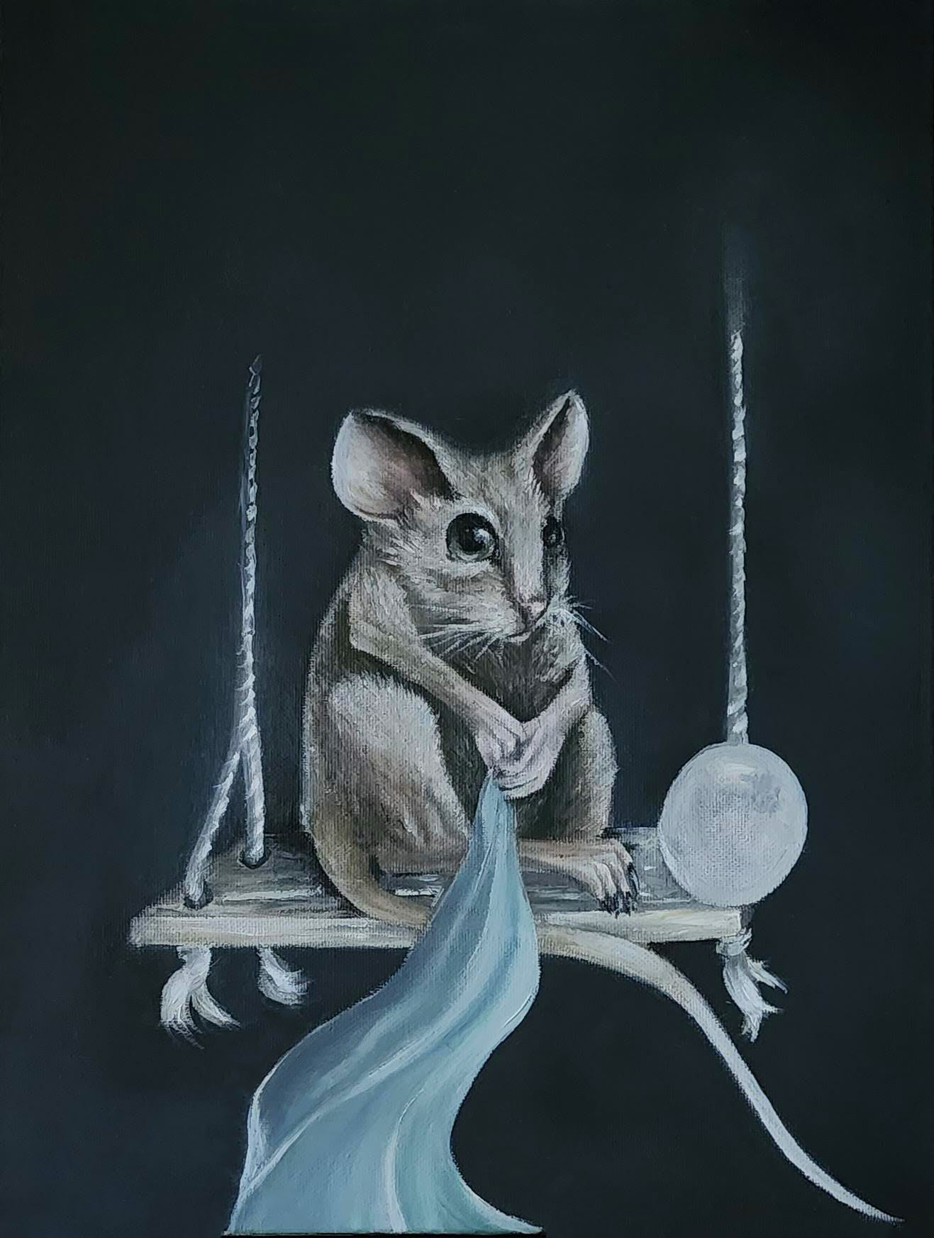 Luna Lullaby, painting by Kym Lee
