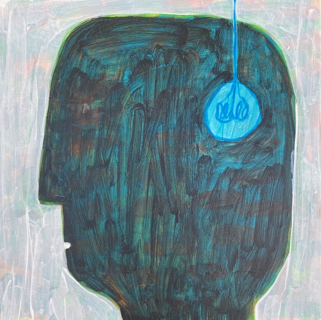 Back of Mind, painting by Damian Bisogni