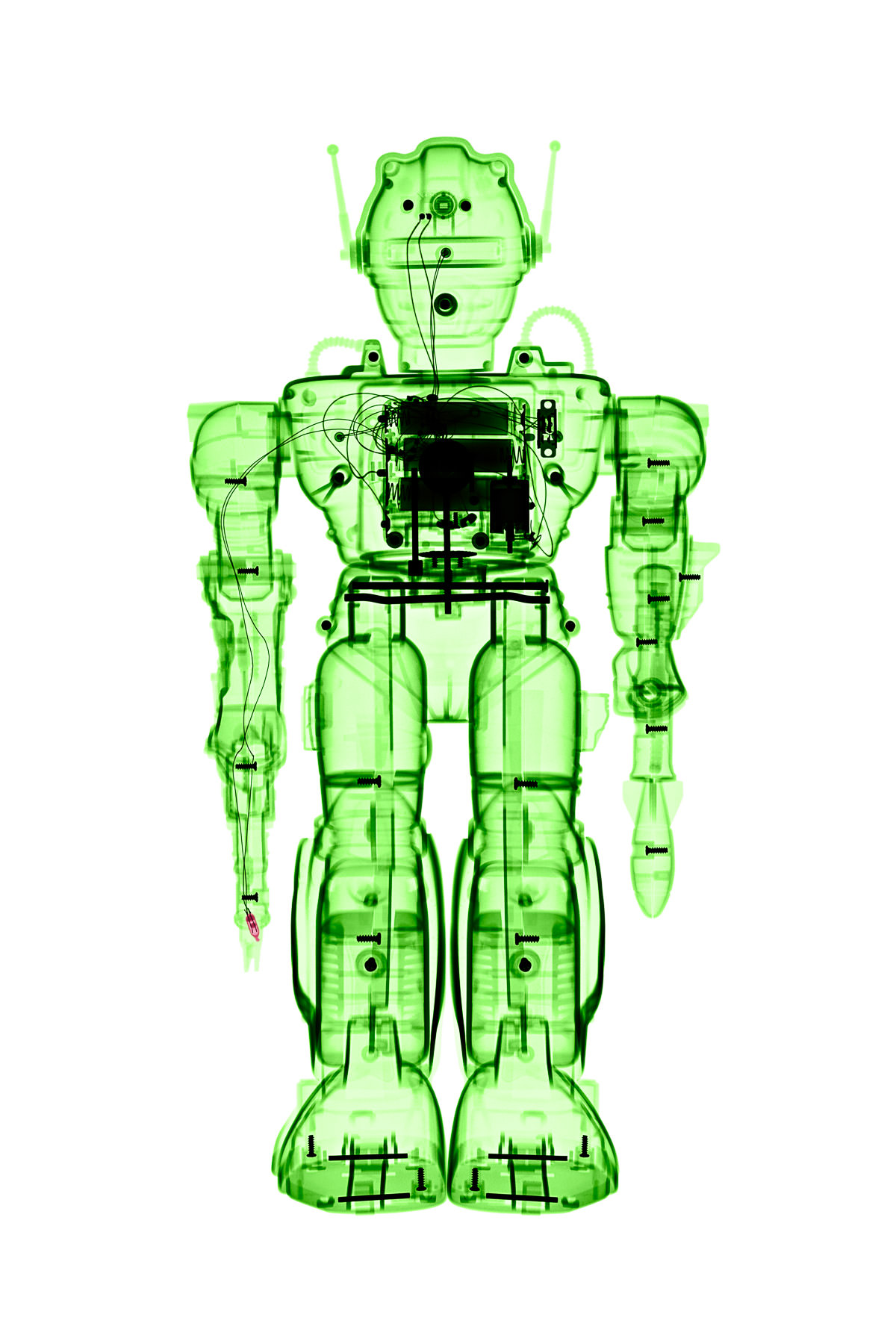 X-ray of a Toy Robot Zadak, digital print by Brendan Fitzpatrick