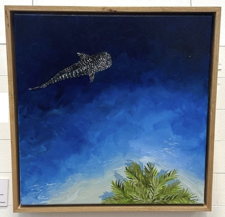 Whale Shark Paradise II, painting by Prudence Coburn